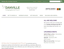Tablet Screenshot of danvillechurch.org